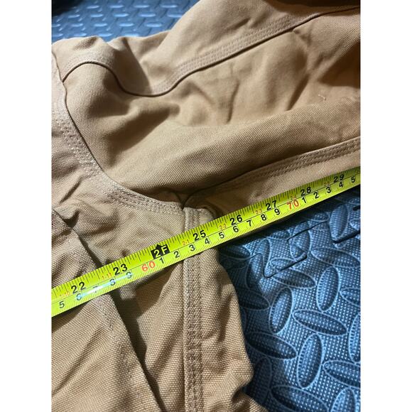 Vintage Carhartt chore jacket C001 BRN blanket lined duck coat work wear Size L - Picture 6 of 9